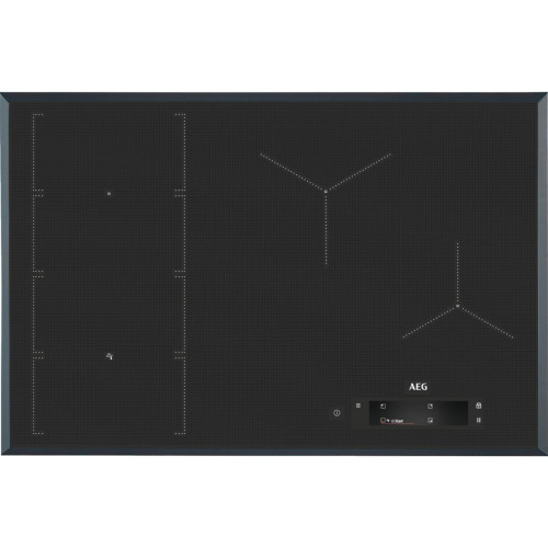 Plita Inductie AEG IAE84851FB, 4 Zone De Gatit, Hota Integrata, 630 mc/h, Gri Inchis, 80 Cm