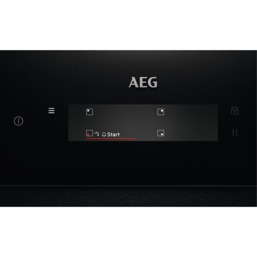 Plita Inductie AEG IAE84851FB, 4 Zone De Gatit, Hota Integrata, 630 mc/h, Gri Inchis, 80 Cm