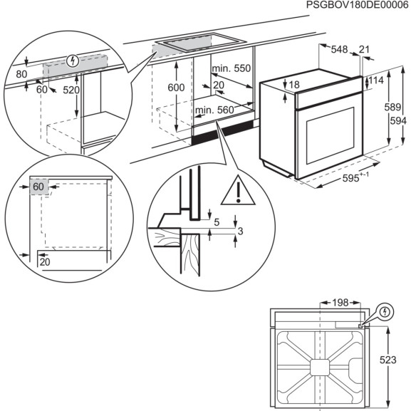 Cuptor Electric Multifunctional Electrolux KOD3C70X, SteamBake, Autocuratare Catalitica, A, Inox Antiamprenta