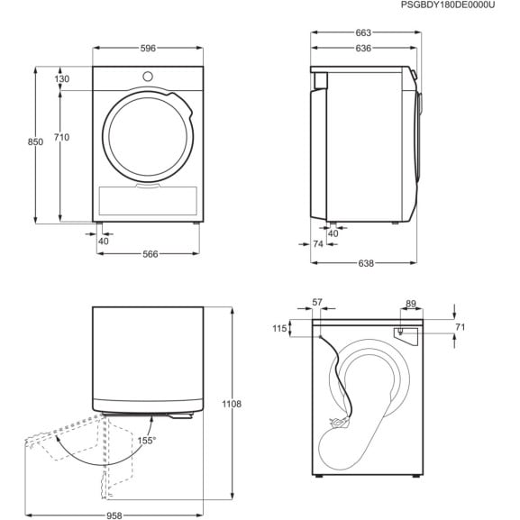 Uscător De Rufe AEG T8DEA68S, WiFi, AbsoluteCare, A+++, 63.8 Cm