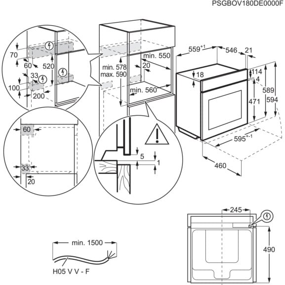 Cuptor Electric AEG BCE455350M, SteamBake, Autocuratare Catalitica, A+, Inox Antiamprenta