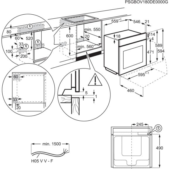 Cuptor Electric AEG BCE455350M, SteamBake, Autocuratare Catalitica, A+, Inox Antiamprenta