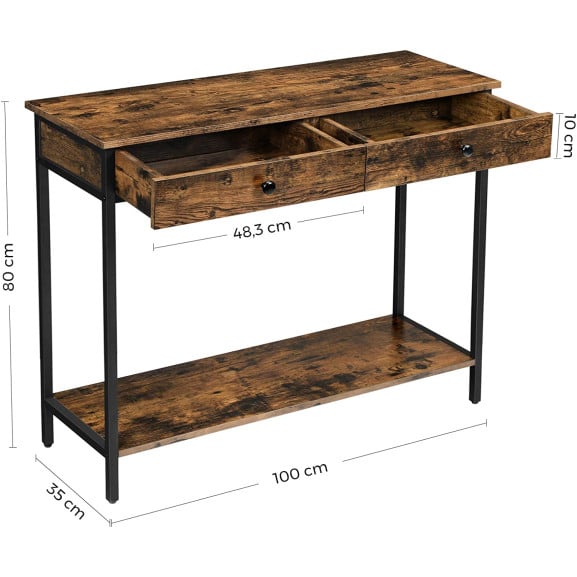 Consola Vintage, 100 x 35 x 80 cm