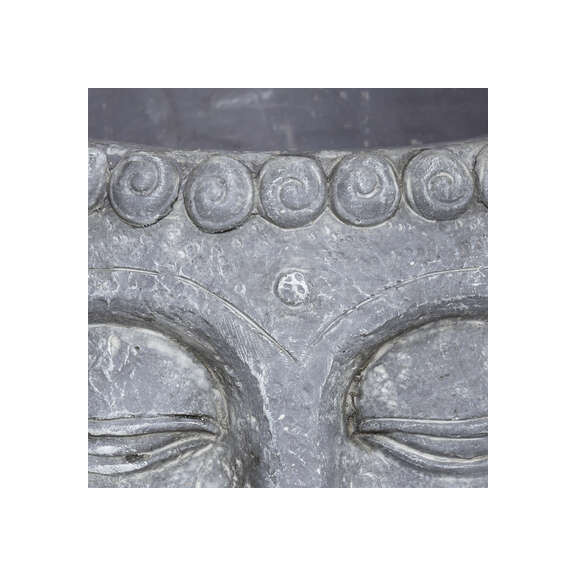 Poza Ghiveci Buddha, Gri, H17,5 cm