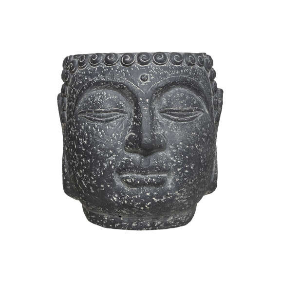 Poza Ghiveci Buddha, Negru, H17,5 cm