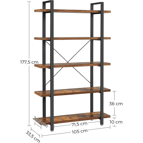 Raft Industrial Cu 5 Polite, 105 Cm