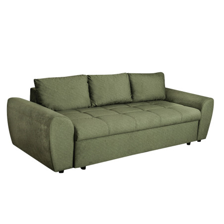 Canapea Extensibila Lorena Lux, 3 Locuri, Spatiu Depozitare, Verde, 250 Cm-01