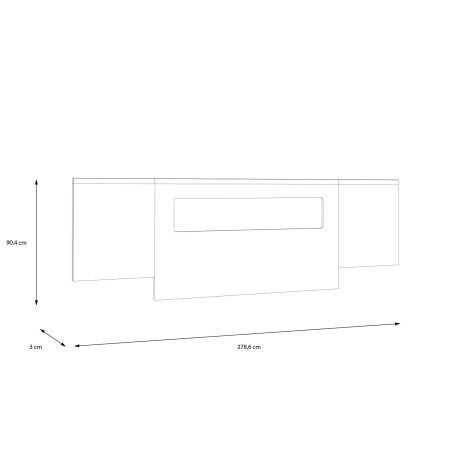 Pat Atentivo Cu Leduri Stejar Nordic Gri Si Alb Lucios, Dimensiune Saltea 150 x 190 Cm-01