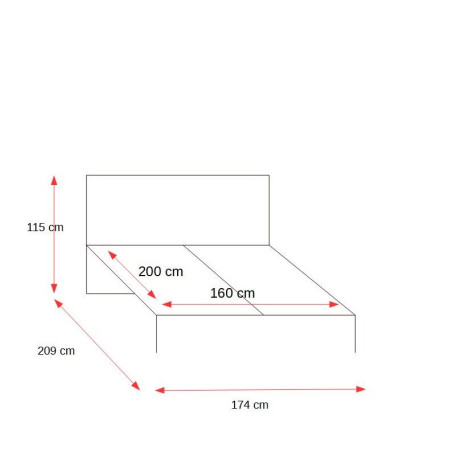 Set Dormitor Saint Tropez, Pat Cu Dimensiune Saltea 160 X 200, Dulap De 207.8 Cm, 2 Noptiere, Vopsit Alb-01