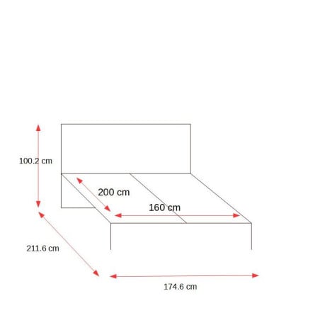 Set Dormitor Casablanca Loft, Pat Cu Dimensiune Saltea 160 X 200, Dulap De 210 Cm, 2 Noptiere-01