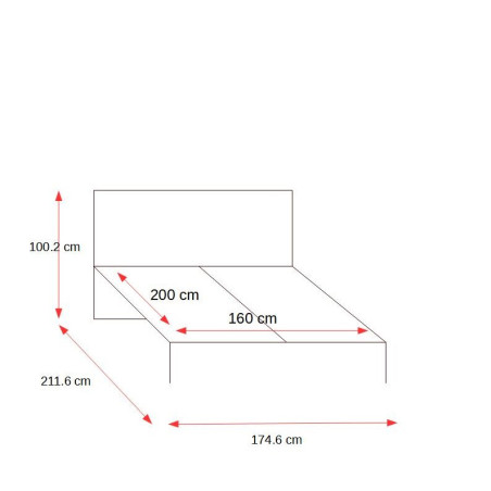 Set Dormitor Saigon Cantori, Pat Cu Saltea 160 X 200, Dulap De 210 Cm, 2 Noptiere-01