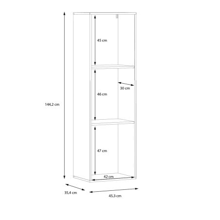 Set Living Intuition, Stejar Mauvela Cu Alb/ Gri, 289 Cm-01