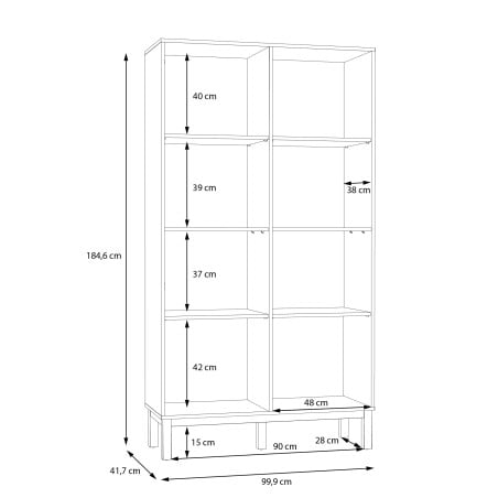 Vitrina 2 Usi Pickadilly, Gri Deschis Si Stejar Pamantiu, 99.9 Cm-01