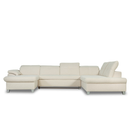 Coltar U Extensibil Sevilia Lux, Dreapta, 6 Locuri, Tetiere Reglabile, Boucle Ivory, 347 Cm-01