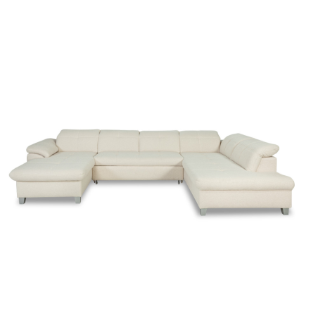 Coltar U Extensibil Sevilia Lux, Dreapta, 6 Locuri, Tetiere Reglabile, Boucle Ivory, 347 Cm-01