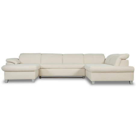 Coltar U Extensibil Sevilia Lux, Dreapta, 6 Locuri, Tetiere Reglabile, Boucle Ivory, 347 Cm-01