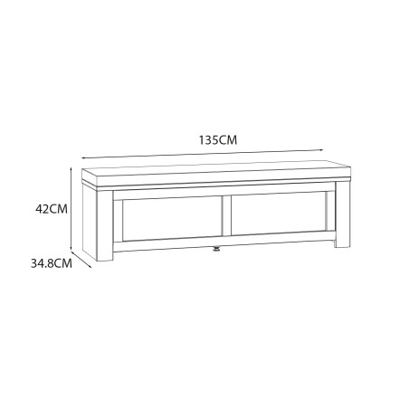 Bancheta Cu Sezut Tapitat Blanche, 135 Cm-01