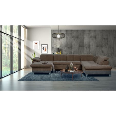 Coltar U Extensibil Sevilia Lux, Dreapta, 6 Locuri, Tetiere Reglabile, Maro, 347 Cm-01