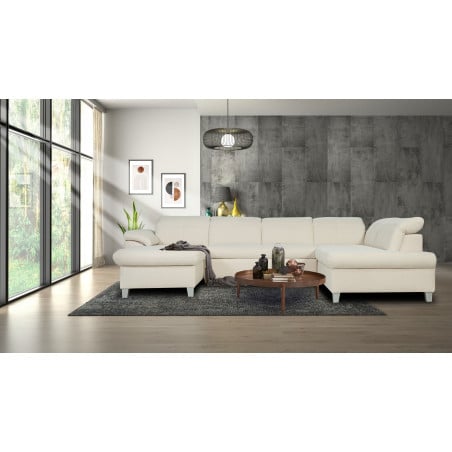 Coltar U Extensibil Sevilia Lux, Dreapta, 6 Locuri, Tetiere Reglabile, Boucle Ivory, 347 Cm-01