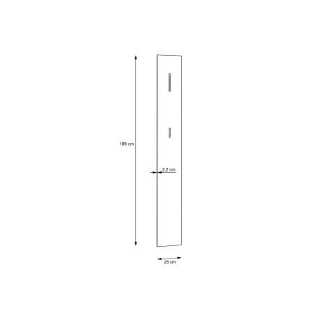 Panou Perete Quala Gri Wolfram Uni, 25 Cm-01