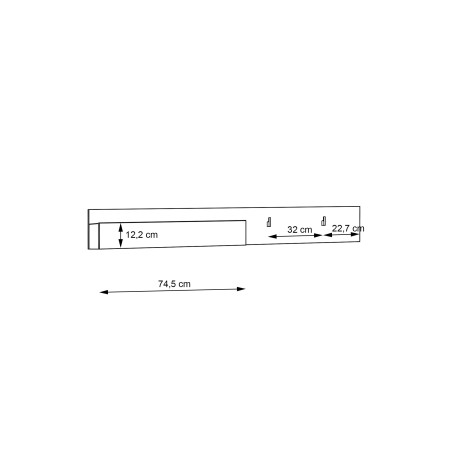 Polita Stanga/ Dreapta Quala Gri Wolfram Uni Si Gri Deschis, 150 Cm-01