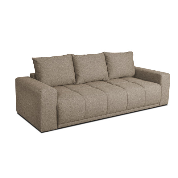 Canapea Extensibila Otis, 3 locuri, Lada Depozitare, Taupe, 240 Cm