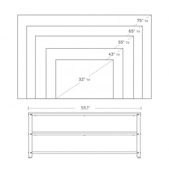 Stand TV Vintage 1400 x 400