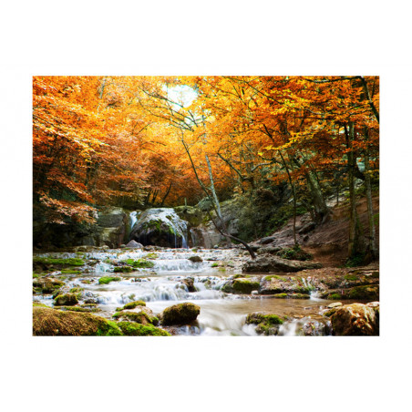 Fototapet Autumn Waterfall-01