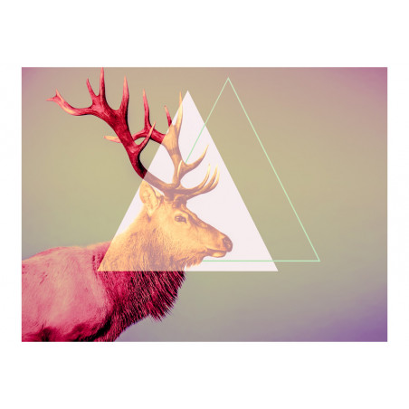 Fototapet Deer (Graphic Pattern)-01