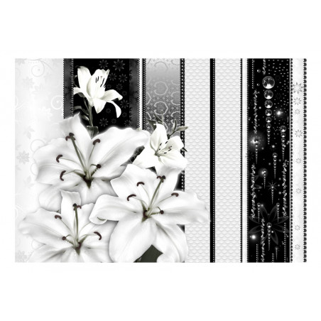 Fototapet Crying Lilies In White-01