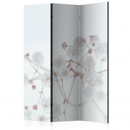 Paravan White Flowers [Room Dividers] 135 cm x 172 cm-01