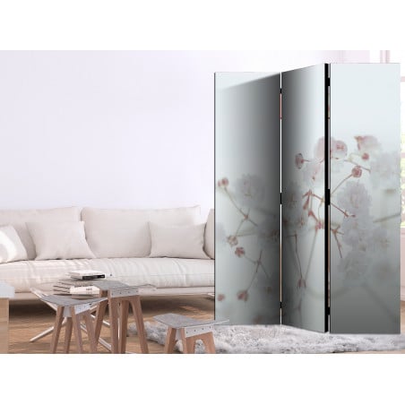 Paravan White Flowers [Room Dividers] 135 cm x 172 cm-01