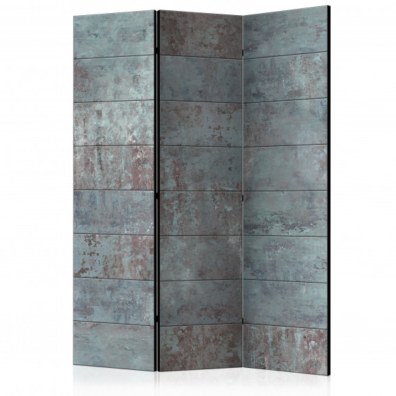 Paravan Turquoise Concrete [Room Dividers] 135 cm x 172 cm