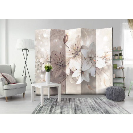 Paravan Diamond Lilies Ii [Room Dividers] 225 cm x 172 cm-01