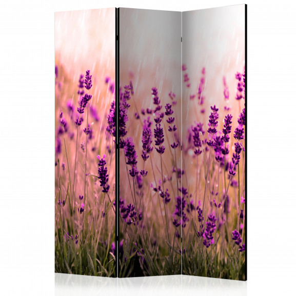 Paravan Lavender In The Rain [Room Dividers] 135 cm x 172 cm