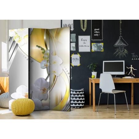 Paravan Yellow Journey [Room Dividers] 135 cm x 172 cm-01