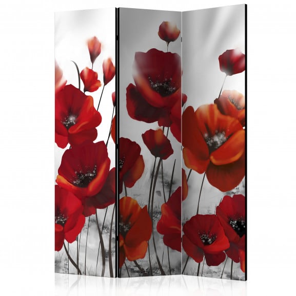 Paravan Poppies In The Moonlight [Room Dividers] 135 cm x 172 cm