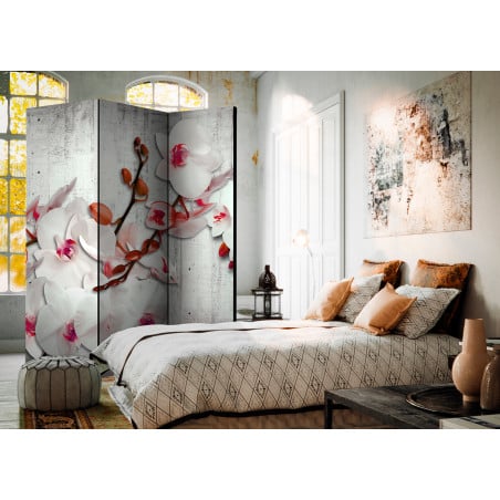 Paravan Concrete Orchid [Room Dividers] 135 cm x 172 cm-01