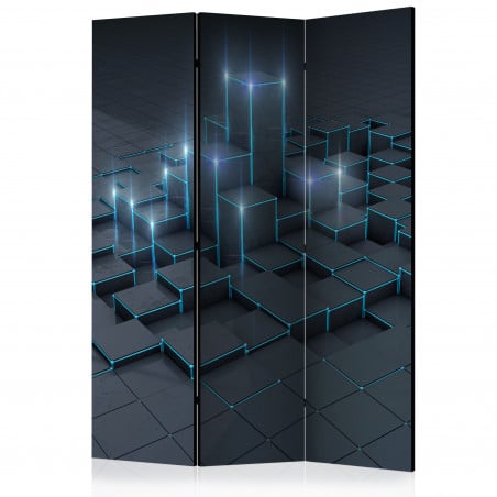 Paravan Black City [Room Dividers] 135 cm x 172 cm-01