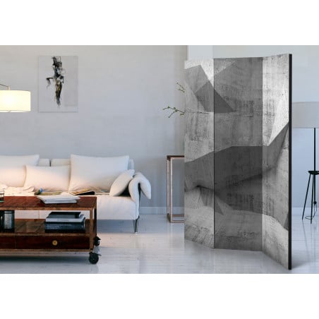 Paravan Concrete Geometry [Room Dividers] 135 cm x 172 cm-01