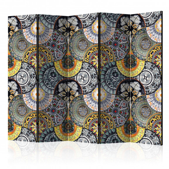 Paravan Painted Exoticism Ii [Room Dividers] 225 cm x 172 cm