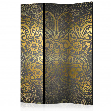 Paravan Golden Butterfly [Room Dividers] 135 cm x 172 cm-01