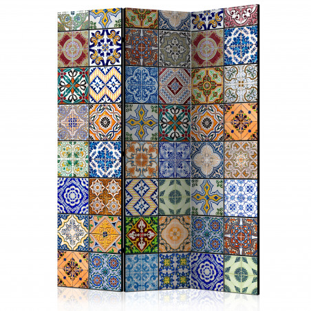 Paravan Colorful Mosaic [Room Dividers] 135 cm x 172 cm-01