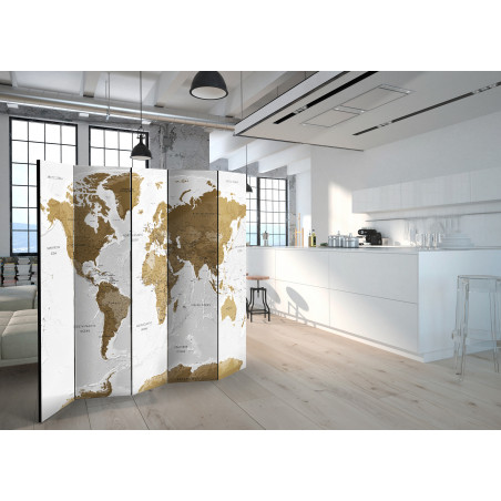 Paravan White Oceans [Room Dividers] 225 cm x 172 cm-01