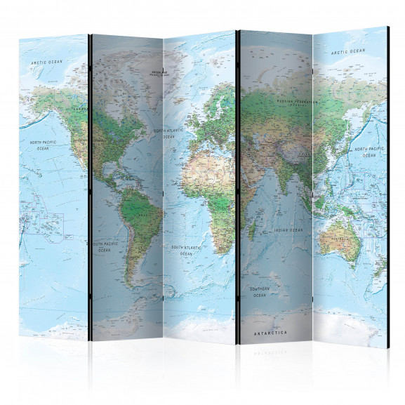 Paravan World Map [Room Dividers] 225 cm x 172 cm