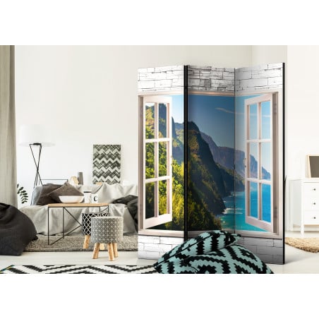 Paravan Seaside Hills [Room Dividers] 135 cm x 172 cm-01