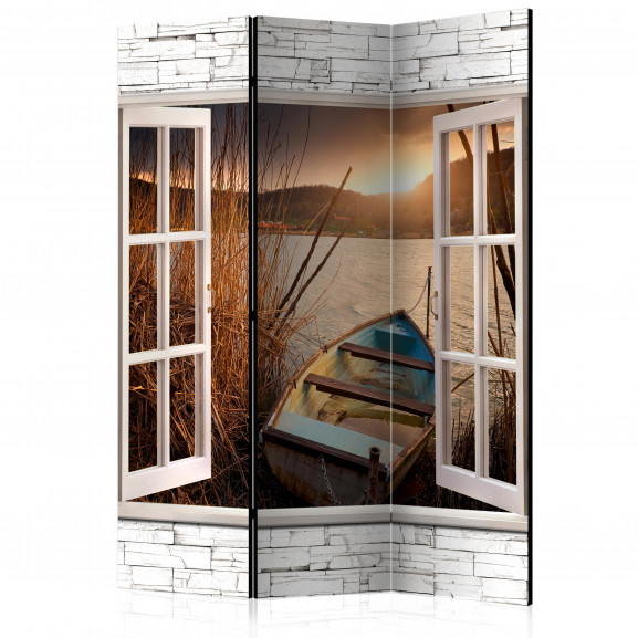 Paravan Autumnal Lake [Room Dividers] 135 cm x 172 cm