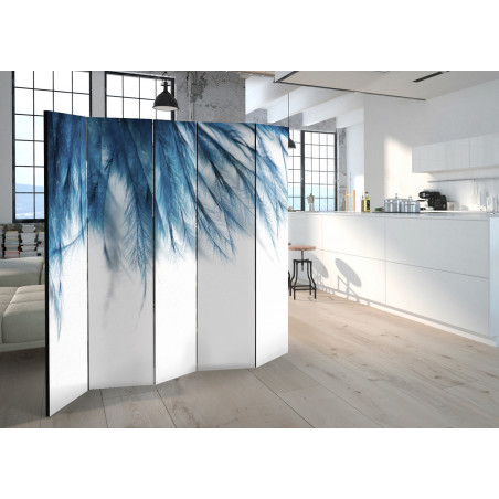 Paravan Sapphire Feathers Ii [Room Dividers] 225 cm x 172 cm-01