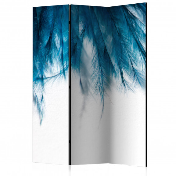 Paravan Sapphire Feathers [Room Dividers] 135 cm x 172 cm