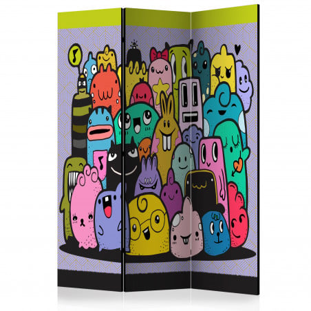 Paravan Monsters From 3Rd C Grade [Room Dividers] 135 cm x 172 cm-01